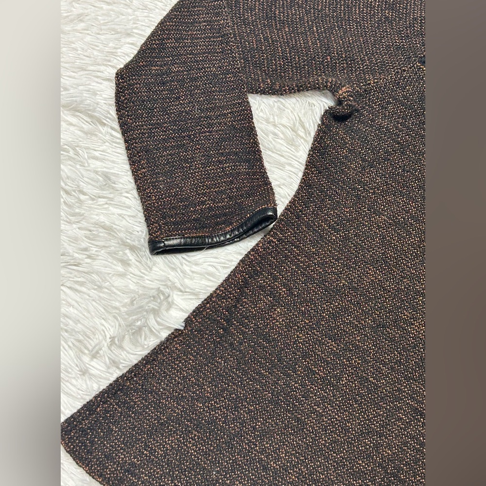 NIC+ZOE Black and Brown Textured Sweater - Picture 3 of 9